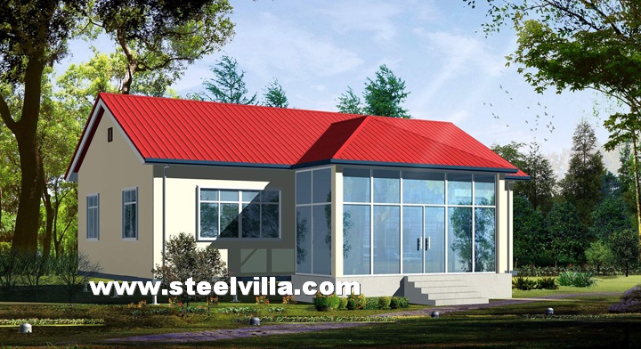 steel kit homes -（1floor-114.24m²-1229.67ft²-s）