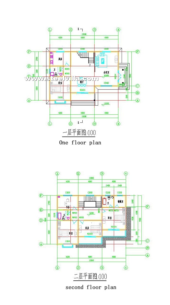 pre manufactured homes (2floor-252.08sq.m-2713.37sq.ft）