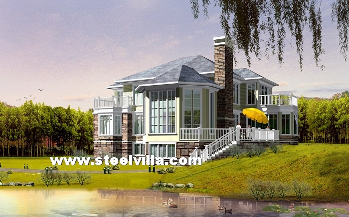 Best Design villa for holiday house and vacation home with CE certificate and ISO certificates (2floor-315sq.m-3390.63sq.ft)
