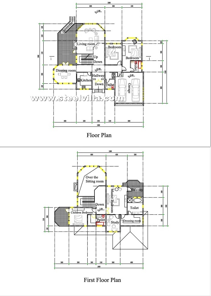 Best Design villa for holiday house and vacation home with CE certificate and ISO certificates (2floor-315sq.m-3390.63sq.ft)