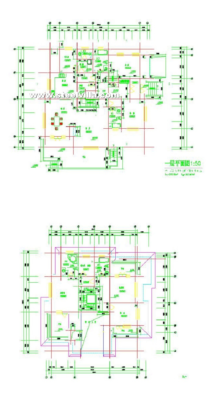 American Style prefab homes (2floor-327.87sq.m-3529.16sq.ft)