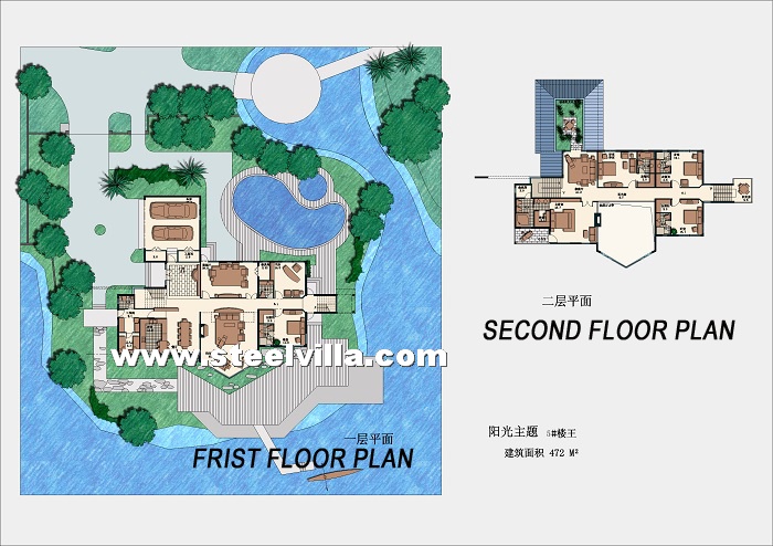 Two floor modern home (2floor-472sq.m-5080.56sq.ft)