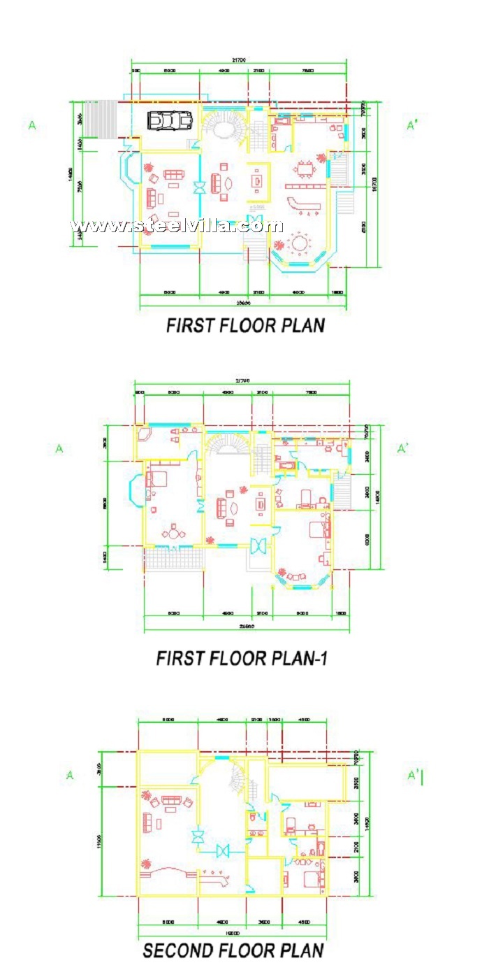 European Style prefab house, steel structure with CE certificate(2floor-549.6sq.m - 5915.85sq.ft)