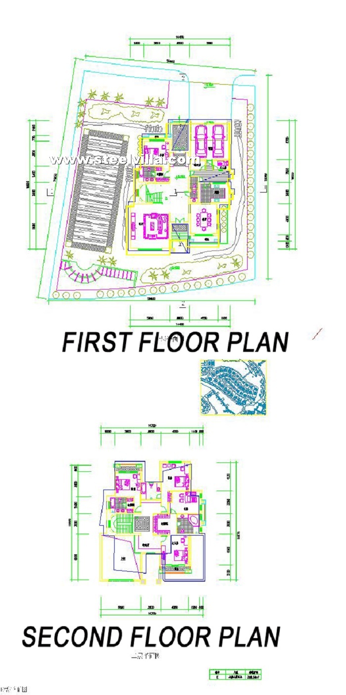 three floor light steel structure home（3floor-386.54sq.m-4160.68sq.ft）