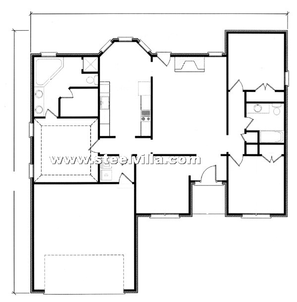 1 floor prefab house (189sq.m-2034sq.ft)
