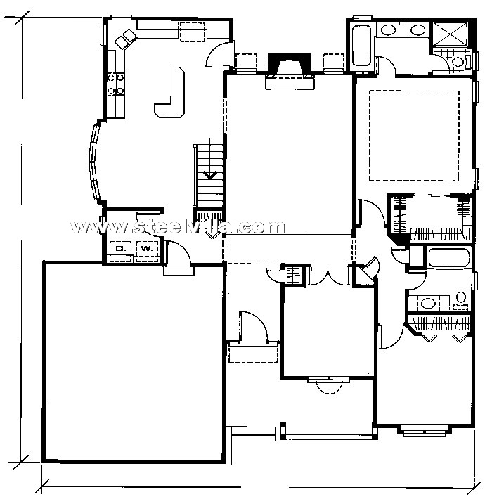 single floor prefab building (174sq.m-1872sq.ft)